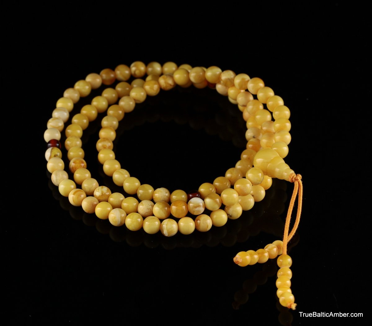 Tibetan Buddhist Mala Prayer 108 Baltic amber beads
