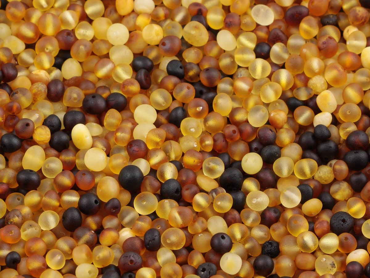 Raw Genuine  Baltic Holed Amber Loose Beads 10g