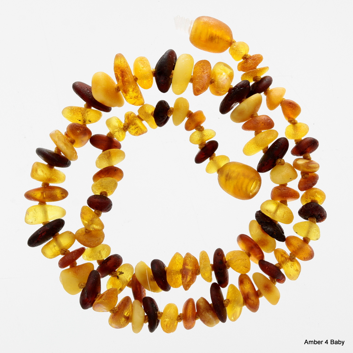 Genuine Baltic Amber Children Necklace Child Mixed Chips 13.8-14.6 in 