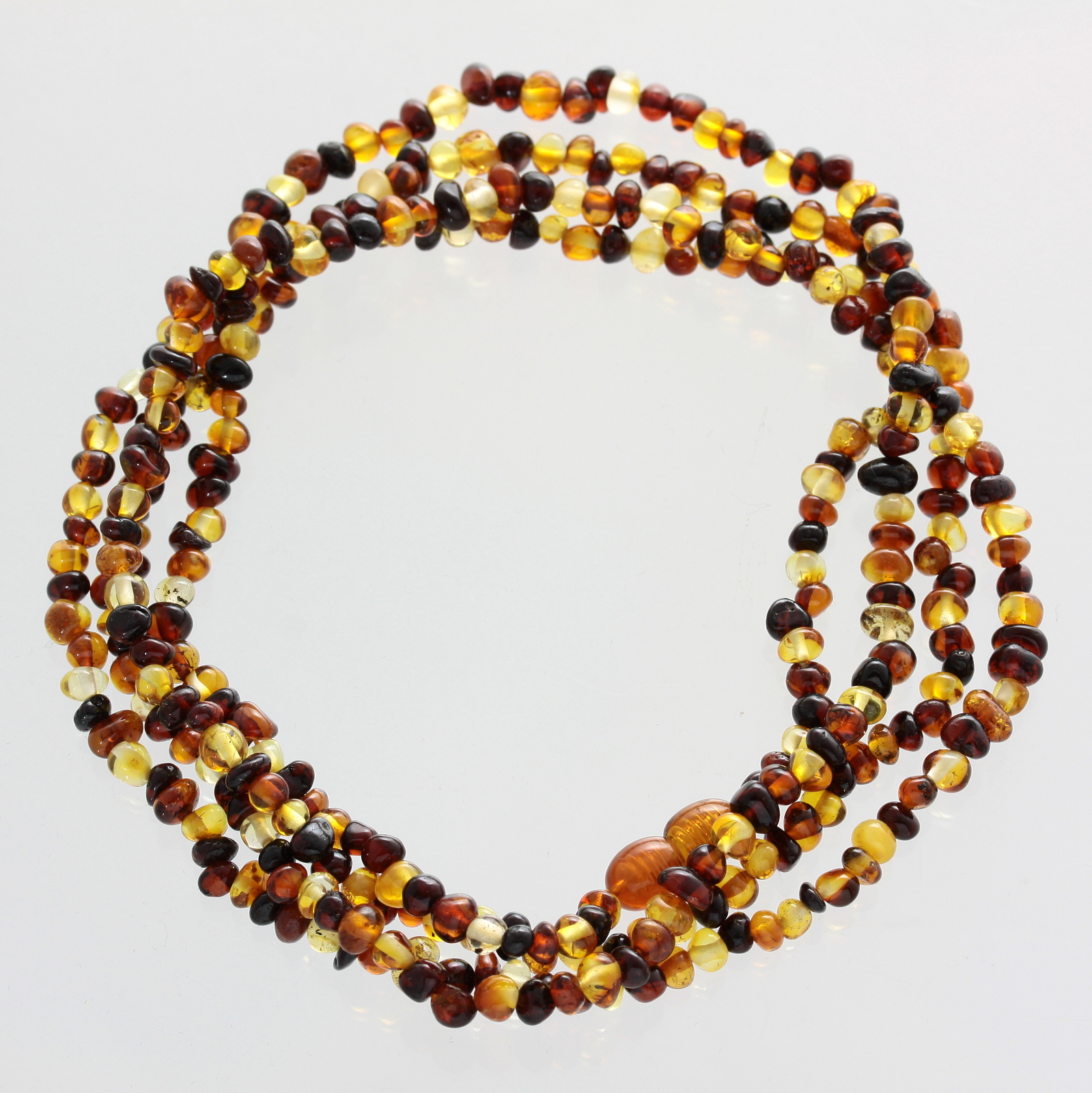 Baltic Amber Elegant Necklace Collar Natural Baltic Amber Lenght 120 cm