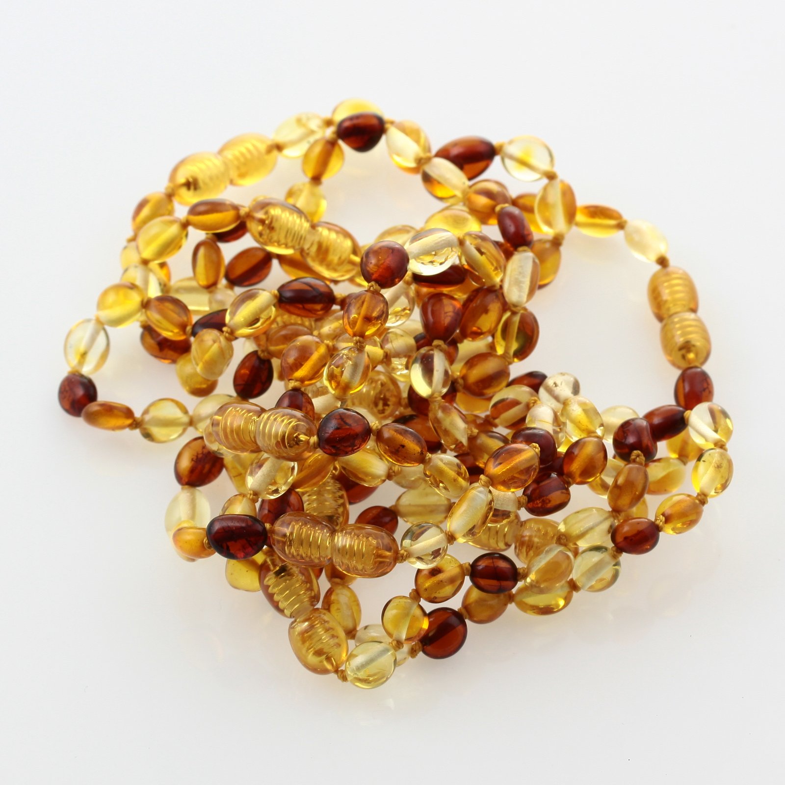 Lot-10 baltic amber baby anklet/ bracelets 14cm long 