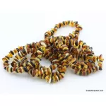 10 Multi NUGGETS Baltic amber adult strech bracelet