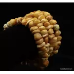 Vintage Egg Yolk Baltic amber beaded necklace or bracelet