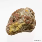 Natural rare Baltic amber resin drop with cracks