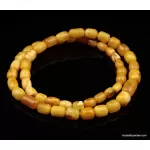 Vintage Egg Yolk BARREL Baltic amber unisex necklace