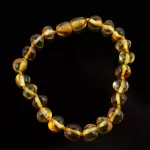 BAROQUE beads Baltic amber bracelet 18cm