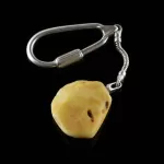 Sea Baltic amber stone - keychain keyring