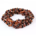 5 Mix Baltic Amber Anklets 25cm