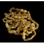 10 Raw BAROQUE Baltic amber teething bracelets 14cm