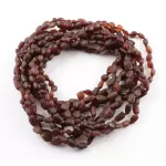 10 Raw Ruby BEANS Baby Baltic amber teething necklaces 32cm