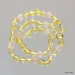 Gemstone Baltic Amber Teething Necklace for Baby