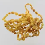 10 Raw Butter BEANS Baltic amber adult bracelets 19cm