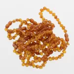 10 Raw Cognac BAROQUE Baltic Amber Bracelet 20cm