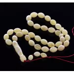 Islamic 33 Prayer OLIVE Baltic amber beads rosary