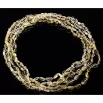 5 Lemon BEANS Baltic amber adult necklaces 55cm