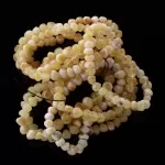 10 Butter BAROQUE Baltic amber stretchy bracelets 18cm