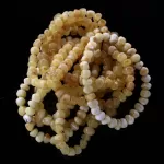 10 Butter BAROQUE Baltic amber stretchy bracelets 18cm