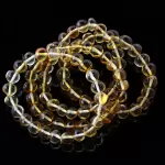 4 Lemon BAROQUE Baltic amber adult stretch bracelets 18cm