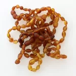 11 Raw BEANS Baltic amber teething bracelets 14cm