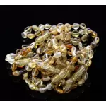 10 Mix BEANS Baltic amber teething Baby bracelets 14cm