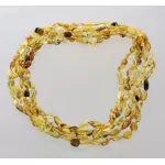 5 Mix BEANS Baltic amber adult necklaces 55cm
