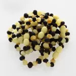 10 Raw Multi BAROQUE Baltic amber teething bracelets 14cm