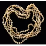 5 Butter ROUND beads Baltic amber adult necklaces 48cm