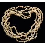 5 Butter ROUND beads Baltic amber adult necklaces 48cm