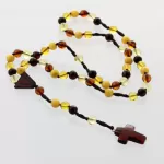 Christian ROSARY made of natural Baltic amber