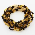 10 Multi BAROQUE teething Baltic amber necklaces 32cm