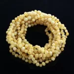 10 Big Milk BAROQUE teething Baltic amber necklaces 32cm