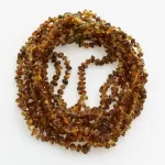 9 Green NUGGETS Baltic amber teething Baby necklaces 32cm