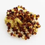 10 Multi BAROQUE Baltic amber teething bracelets 16cm