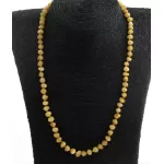 Butter BAROQUE beads Baltic amber knotted necklace 53cm