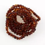 10 Cognac BAROQUE Baltic amber adult stretch bracelets 19cm
