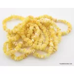 10 Butter NUGGETS Baltic amber adult strech bracelets