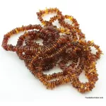 10 Cognac NUGGETS Baltic amber adult strech bracelets