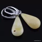 Butter drops Baltic amber earrings