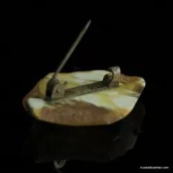 Vintage Baltic amber brooch