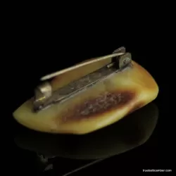 Vintage Baltic amber brooch
