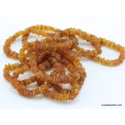 10 Raw NUGGETS Baltic amber adult strech bracelets
