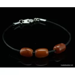 Baltic amber beaded string bracelet