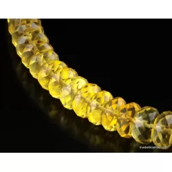 Faceted BUTTONS Baltic amber necklace 18in