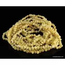 10 Butter BAROQUE Baby teething Baltic amber necklaces