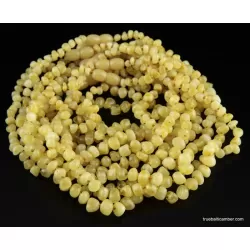 10 Butter BAROQUE Baby teething Baltic amber necklaces
