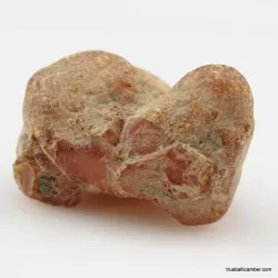 Natural rare Baltic amber resin drop with cracks