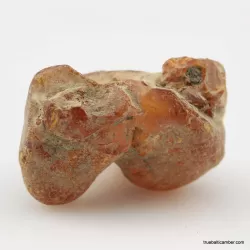 Natural rare Baltic amber resin drop with cracks