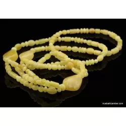 Butter composition Baltic amber necklace 30in