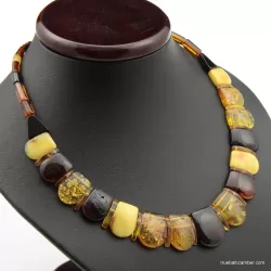 Beautiful Multi pieces Baltic amber choker 46cm