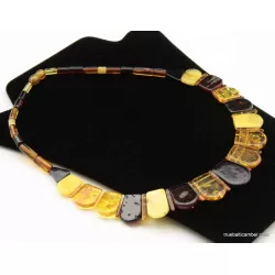 Beautiful Multi pieces Baltic amber choker 46cm